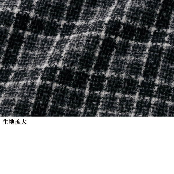 ツイード調スタンドジャケット◎