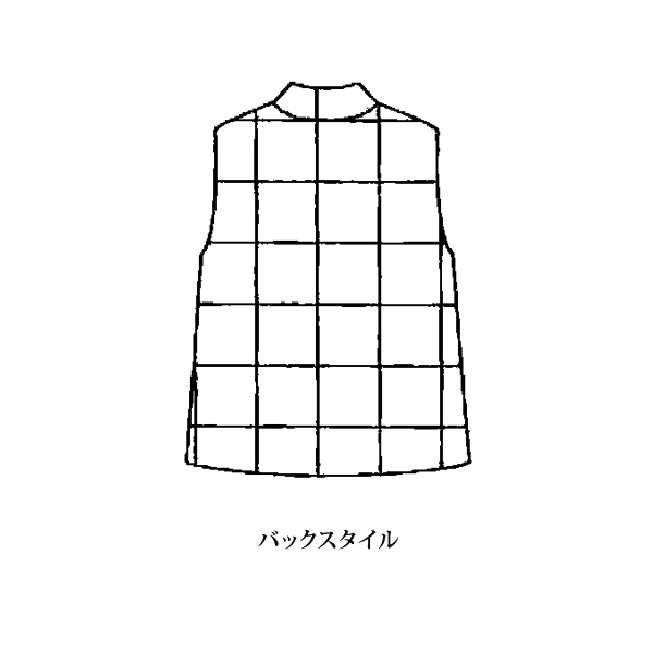 薄中わた入りコーデュロイベスト