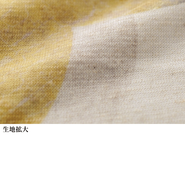 日本製 麻混カットソーチュニック