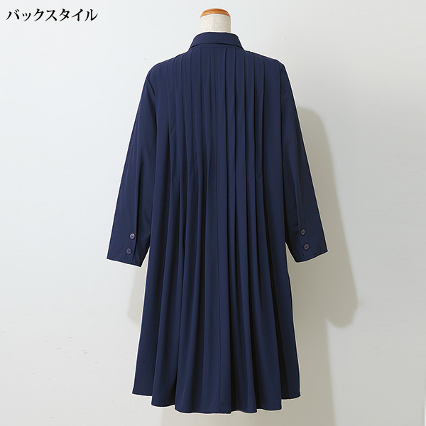 ピンタックデザイン ワンピ風コート◎
