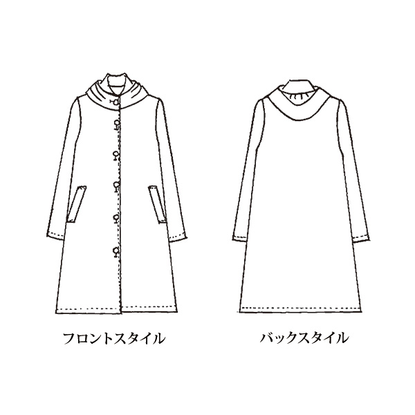 裏付ロングライトデザインコート ◎
