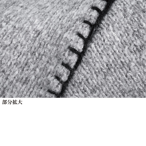 ステッチ使い杢調ロングセーター◎