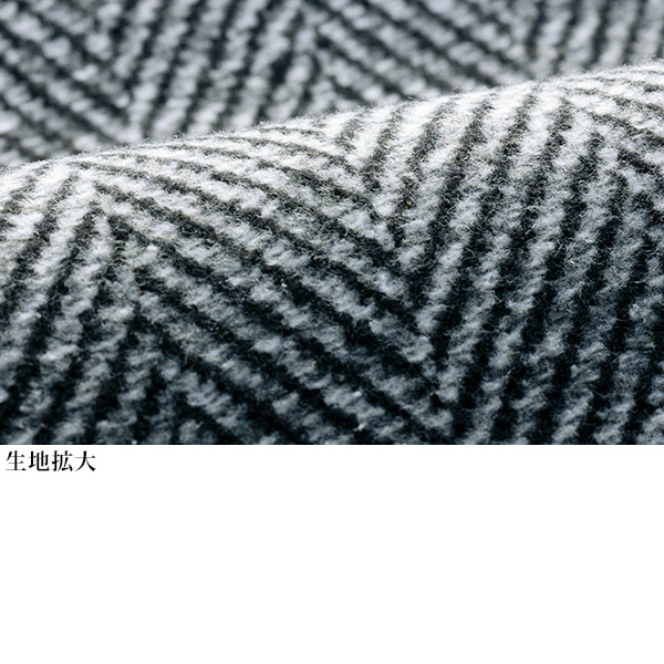 ヘリンボーン柄キーネックワンピース◎