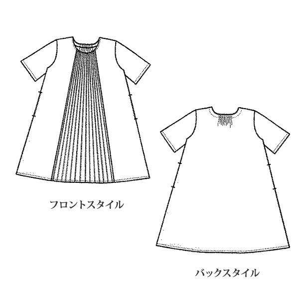 ピンタックデザインワンピース