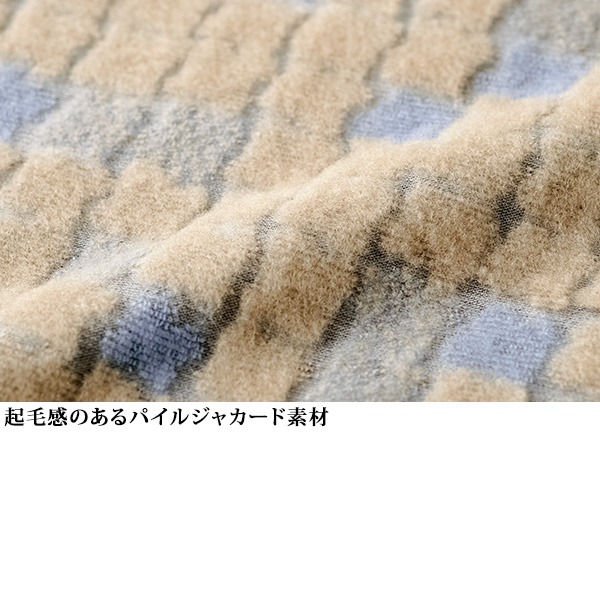 千鳥柄パイルジャカードチュニック