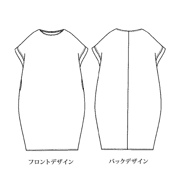 パッチワーク柄プリント チュニックワンピース | 京都通販ミセスの