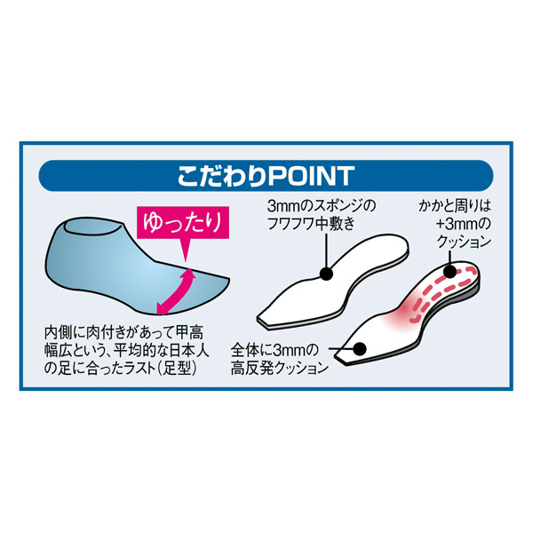 牛革サイドゴムウォーキングシューズ◎