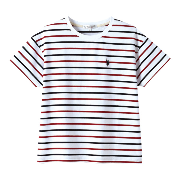 ポロアッスン コットンボーダープルオーバー U.S.POLO ASSN◎