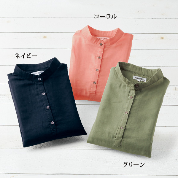 風を感じる二重ガーゼシャツ 2色組  / 大きいサイズ M L LL 3L 4L 5L◎