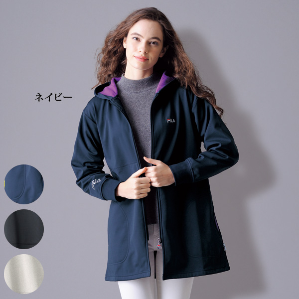フィラ 防風ロング丈パーカー | 京都通販ミセスのファッション館