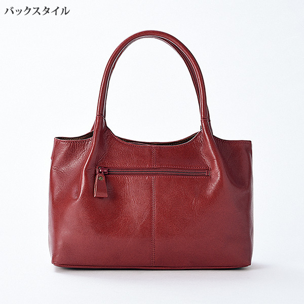 牛革カットワーク日本製手提げバッグ◎