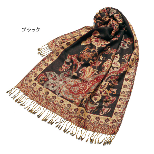 ジャカード編みストール◎