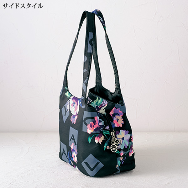 サボイ プレミアムロゴフラワープリント2本手トート SAVOY