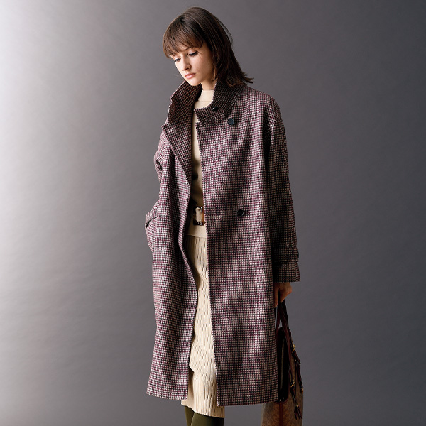 千鳥柄軽量コート◎