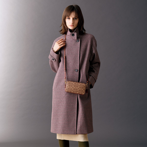 千鳥柄軽量コート◎