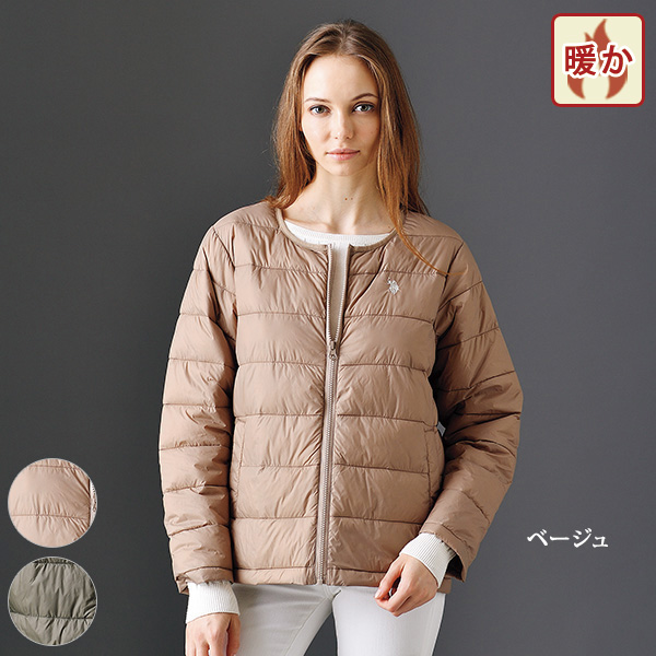ポロ アッスン 中わたクルーネックジャケット  U.S POLO ASSN