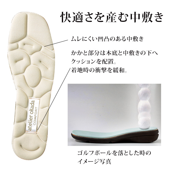 あとりえOKADA 4E軽量コンフォートサンダル