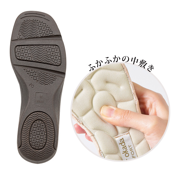 あとりえOKADA 4E軽量コンフォートサンダル | 京都通販ミセスの
