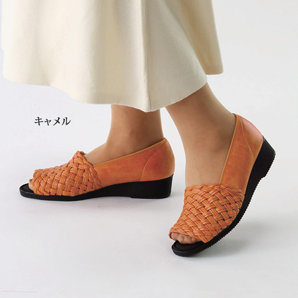 メッシュオープンパンプス