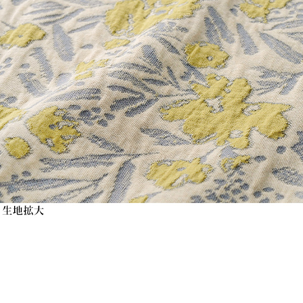 ウール入り花柄チュニック