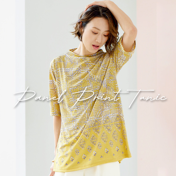 パネルプリントチュニック