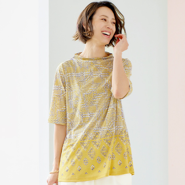 パネルプリントチュニック