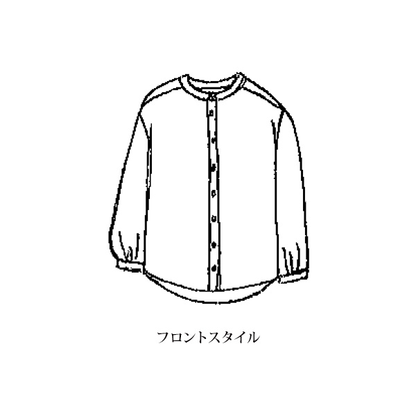 ボタニカル柄コットンシャツ