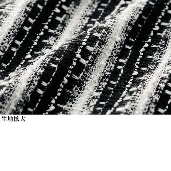 ツイード調素材ドッキングワンピース | 京都通販ミセスのファッション