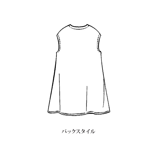 北欧風フラワー柄 裏起毛 キーネックチュニック