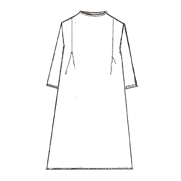 小花プリントカットソーチュニック