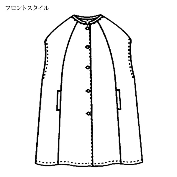 ゆったりロングベスト