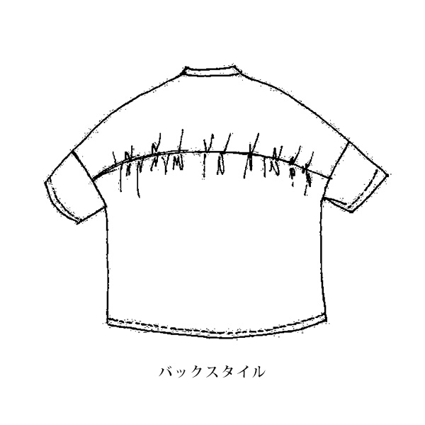 総プリントゆったりシャツ