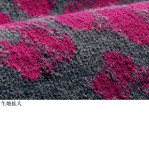 リバーシブル配色ジャカードニットジャケット◎