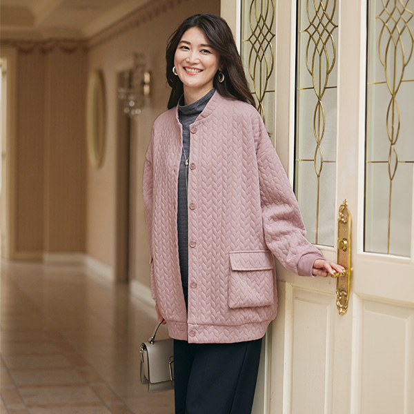 キルトジャカードジャケット