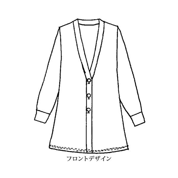 ストライプ柄カーディガンアンサンブル