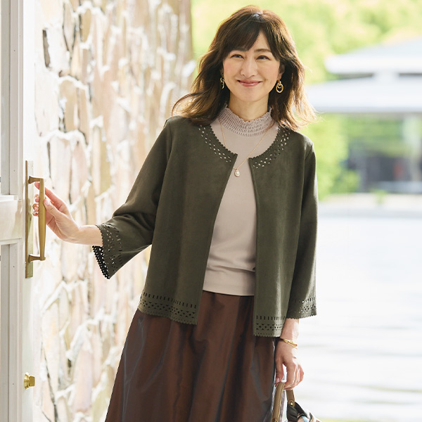 スエードタッチヒートカットジャケット