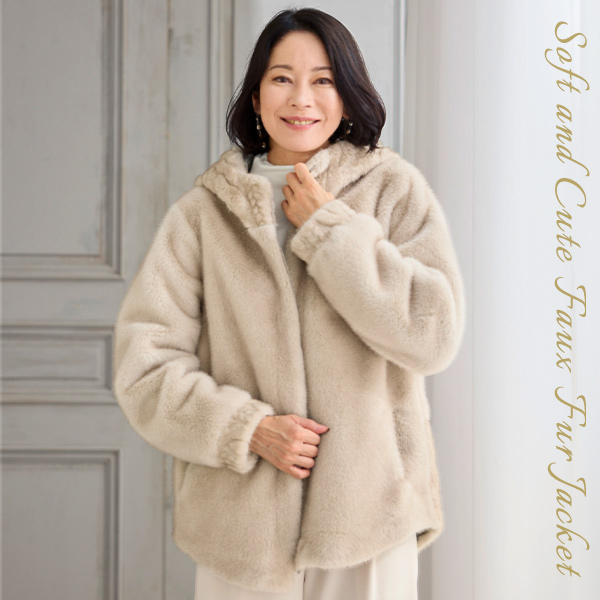 フェイクファーブルゾン