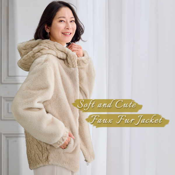 フェイクファーブルゾン