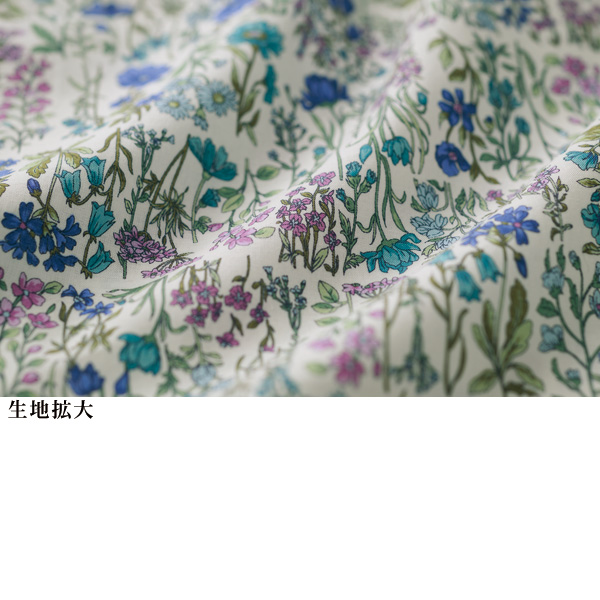 配色バンドカラーブラウス