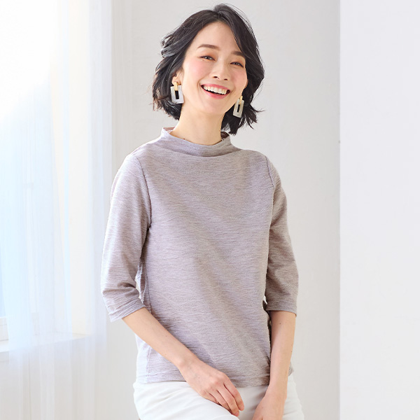 アイスロイヤル タックジャカードボトルネックプルオーバー