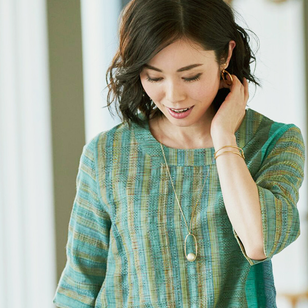 かすりオーバーブラウス◎☆