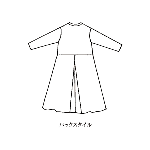 ドット柄フロッキープリントワンピース
