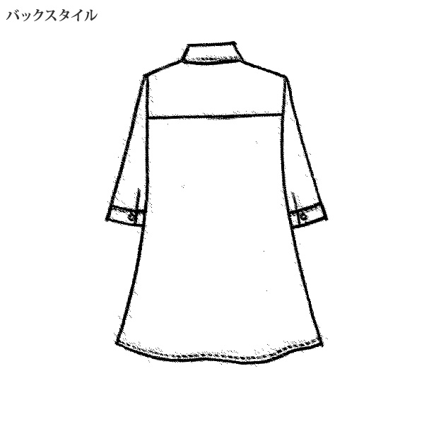 麻混ゆったりフレアーブラウス