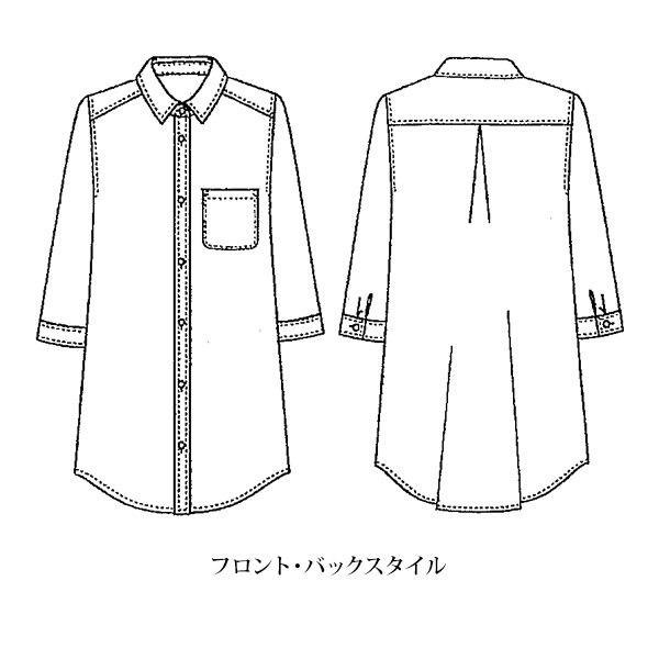 格子柄ステッチ刺繍シャツジャケット